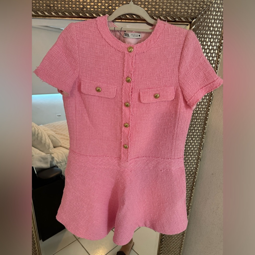 Zara Pink Mini Dress - Picture 3 of 5